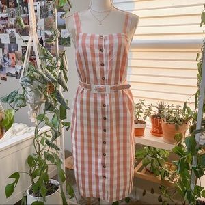 ModCloth - Vintage Dusty Pink Gingham Dress